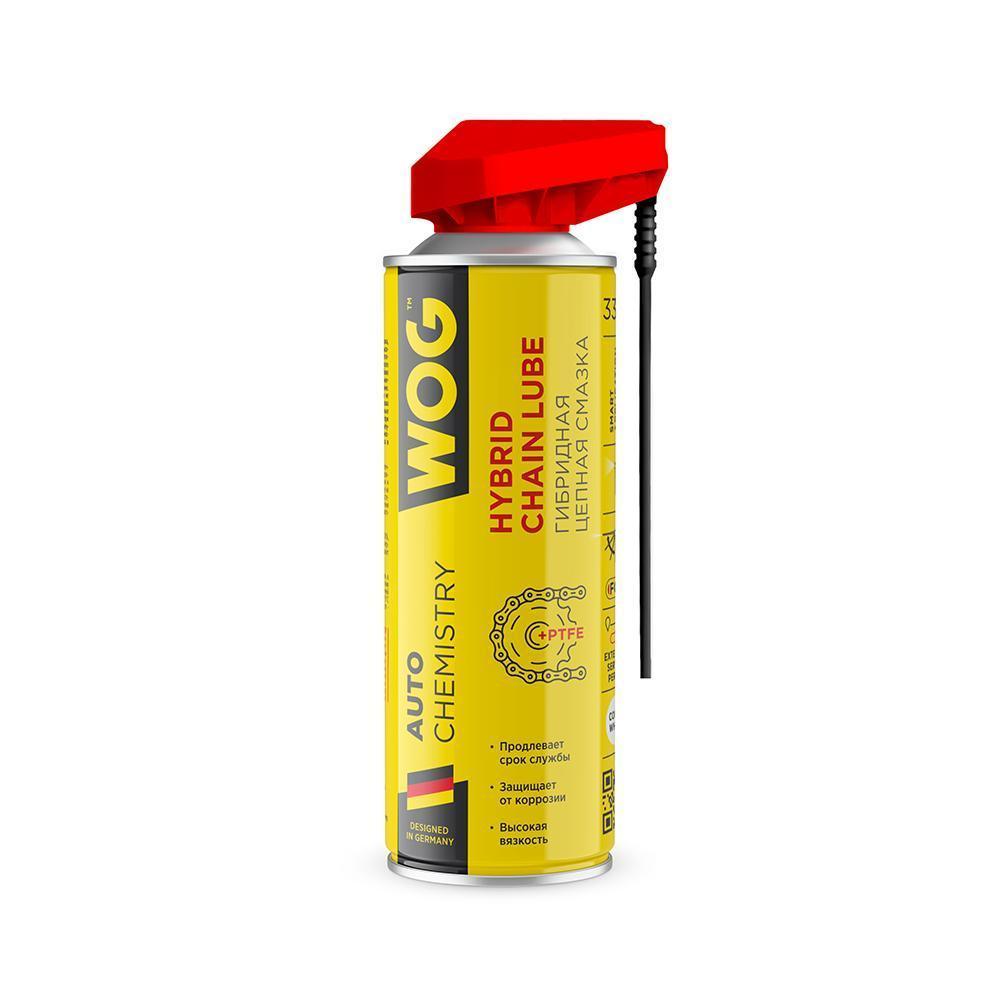Смазка для цепи мотоцикла PTFE белая WOG 335 мл