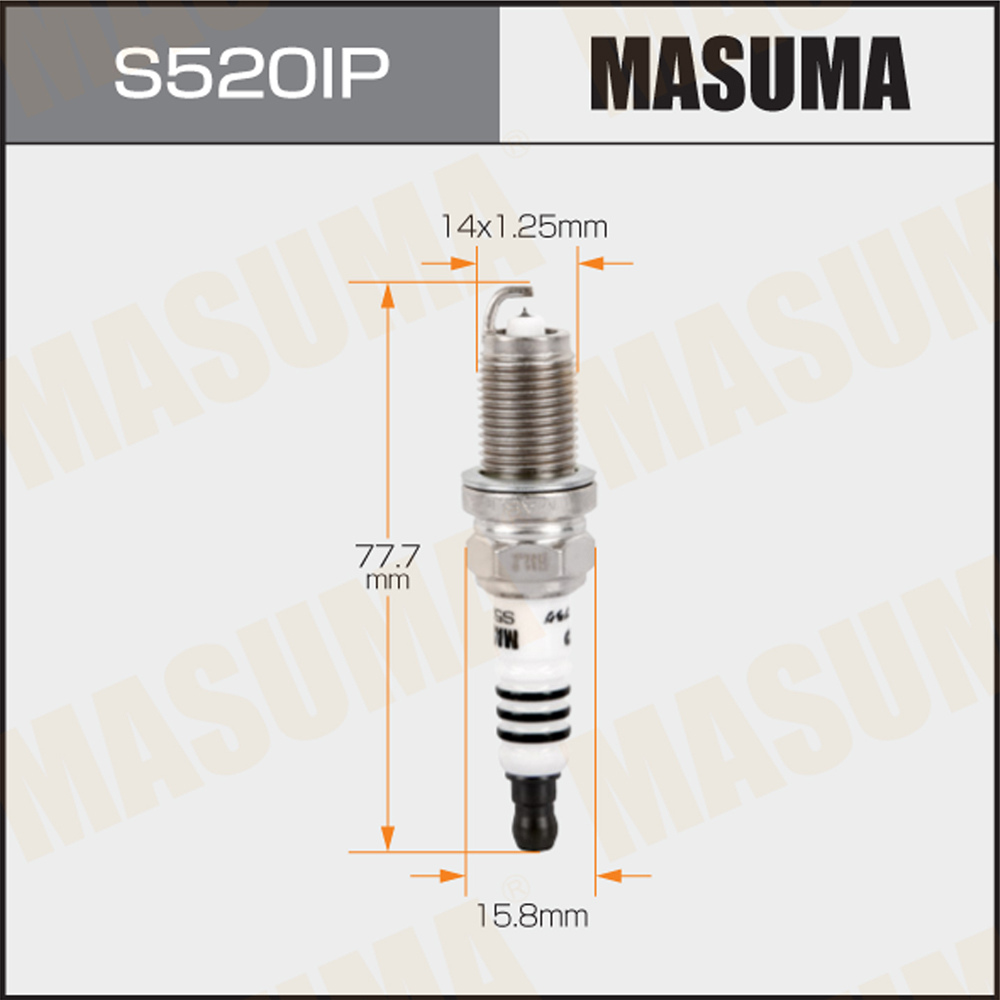 Свеча зажигания Masuma S520IP Iridium + Platinum (IZFR6K13)