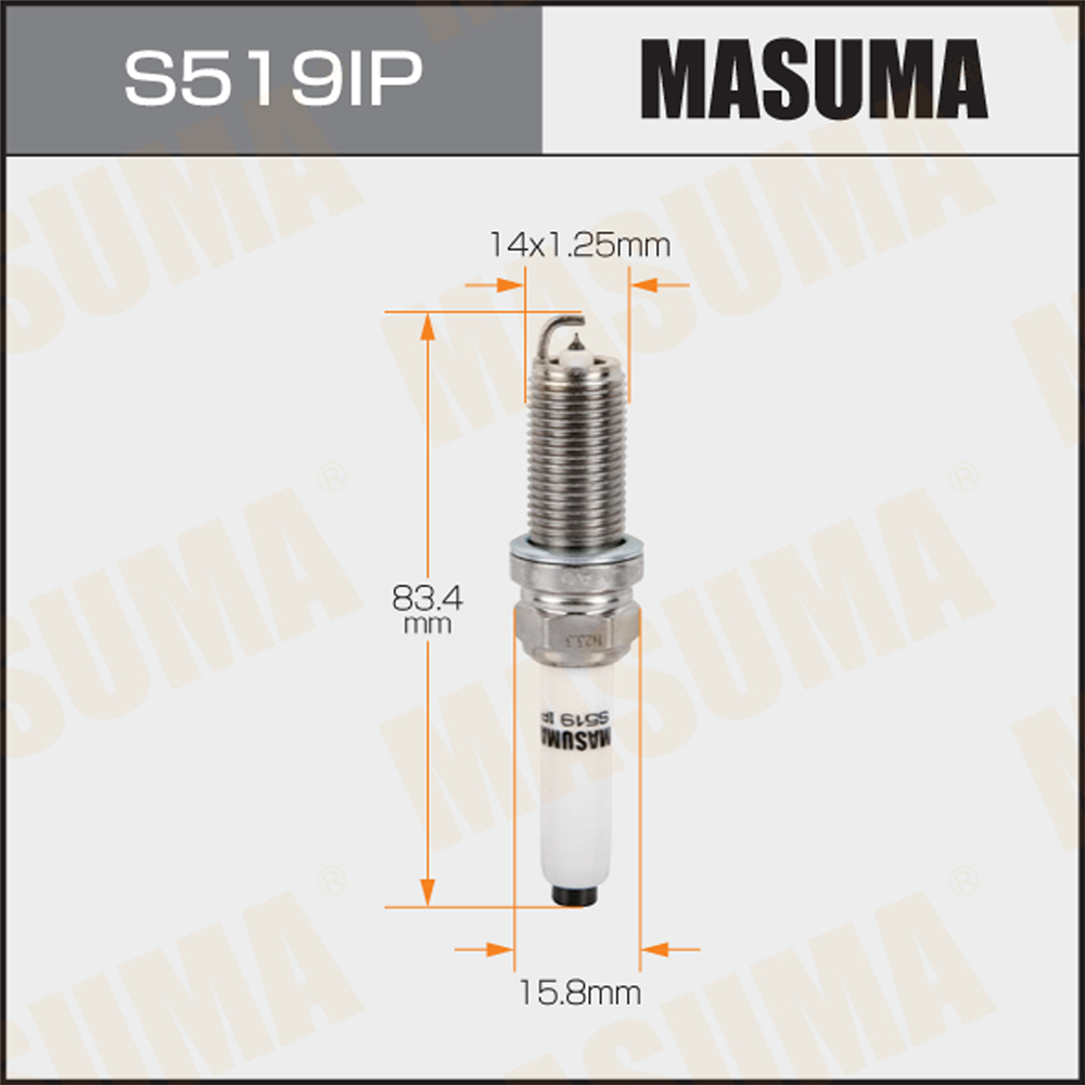 Свеча зажигания Masuma S519IP Iridium + Platinum (PLFER7A8EG)