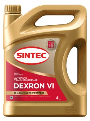Масло трансмиссионное Sintec ATF VI Dexron 4л