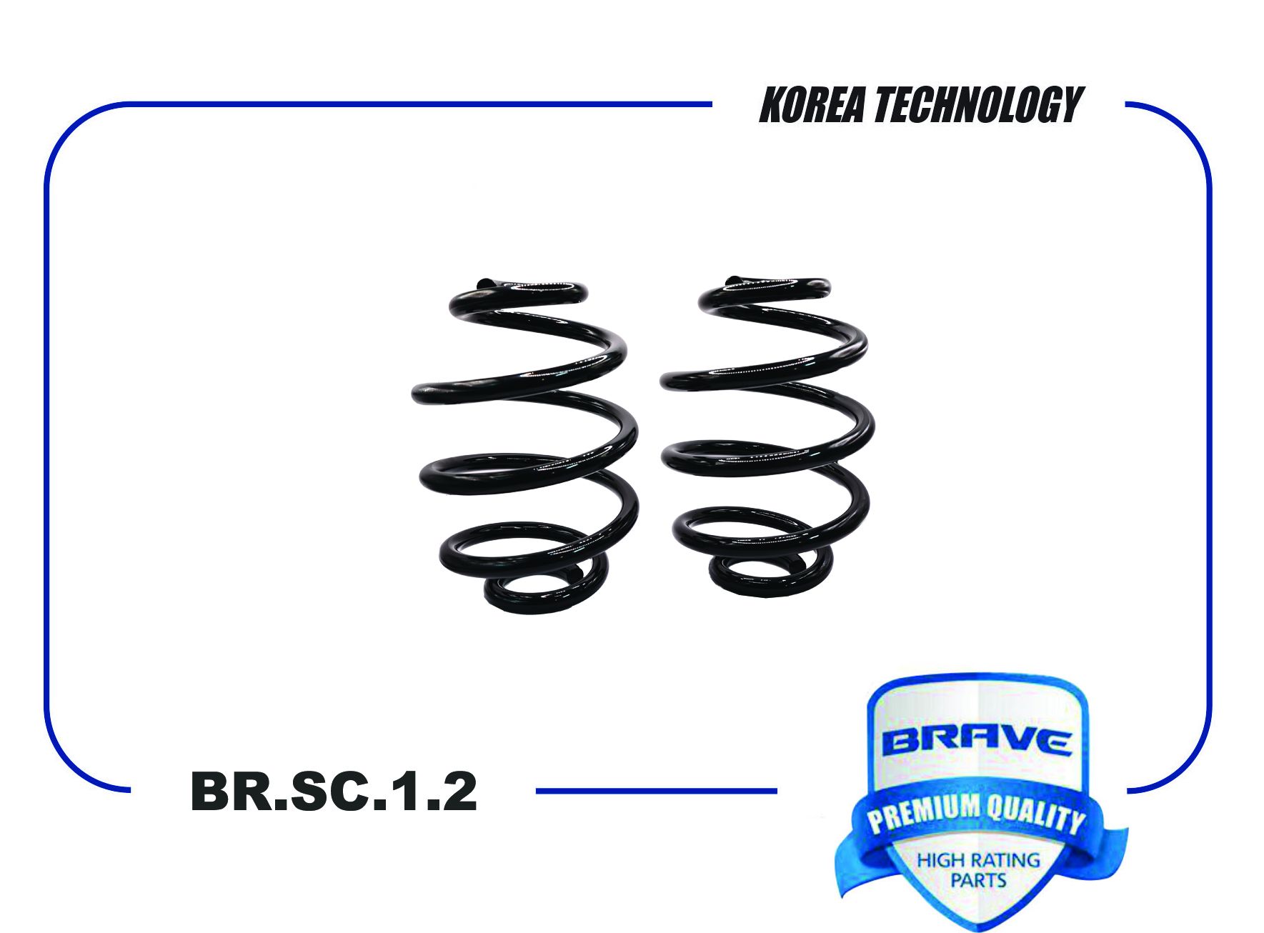 Пружина подвески Daewoo Nexia 95-, Espero 95- задняя Brave