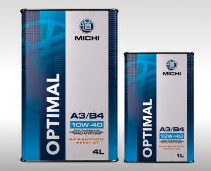 Масло моторное Michi 10W-40 Optimal SL/CF A3/B4 полусинтетическое 1 л