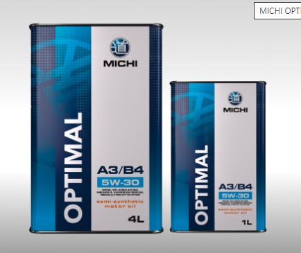 Масло моторное Michi 5W-30 Optimal SL/CF A3/B4 полусинтетическое 4 л