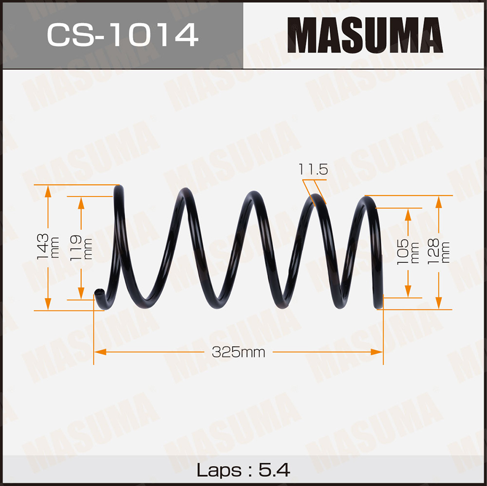 Пружина подвески Toyota Corsa (EL43, EL45) front Masuma