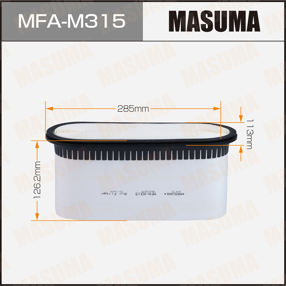 Фильтр воздушный Nissan Atlas 13-; MMC Canter 10- (4P10-T) Masuma