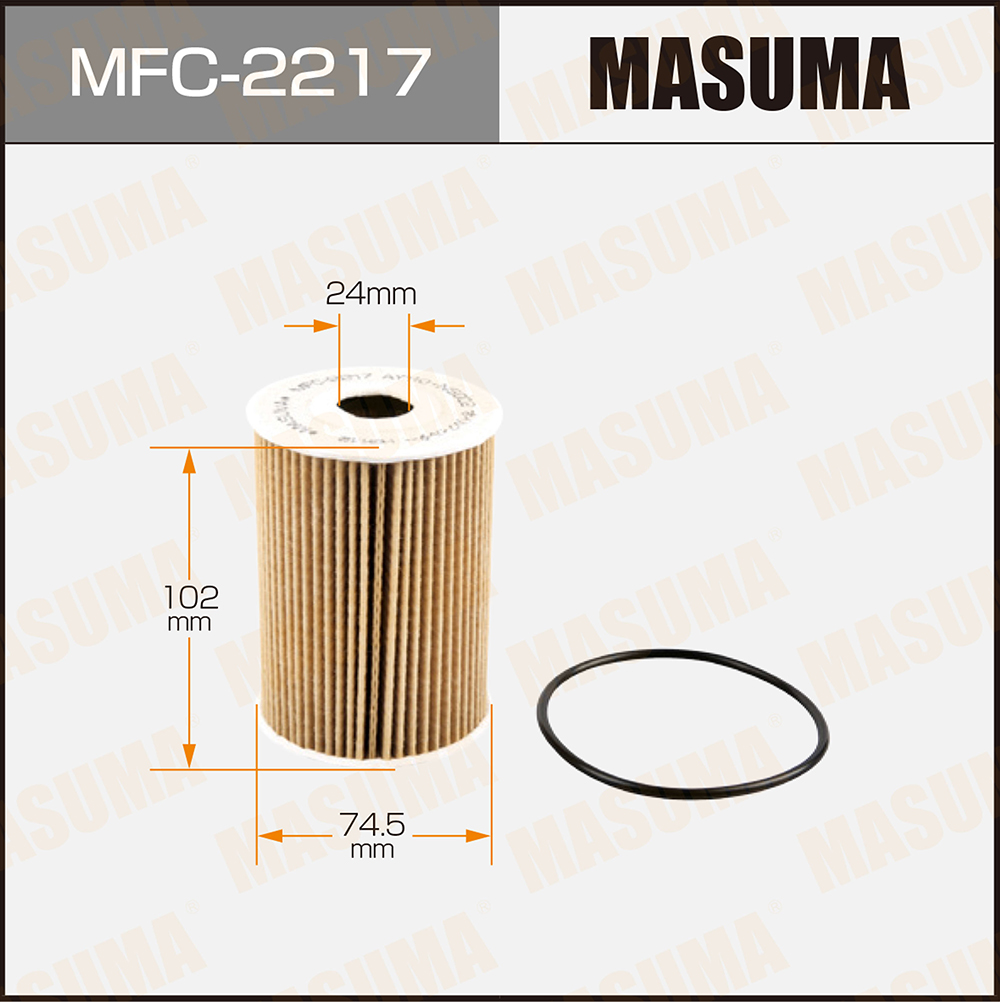 Фильтр масляный Nissan Patrol 07-, Interstar (X70) 03-, Terrano II 02-, Opel Movano 03- Masuma