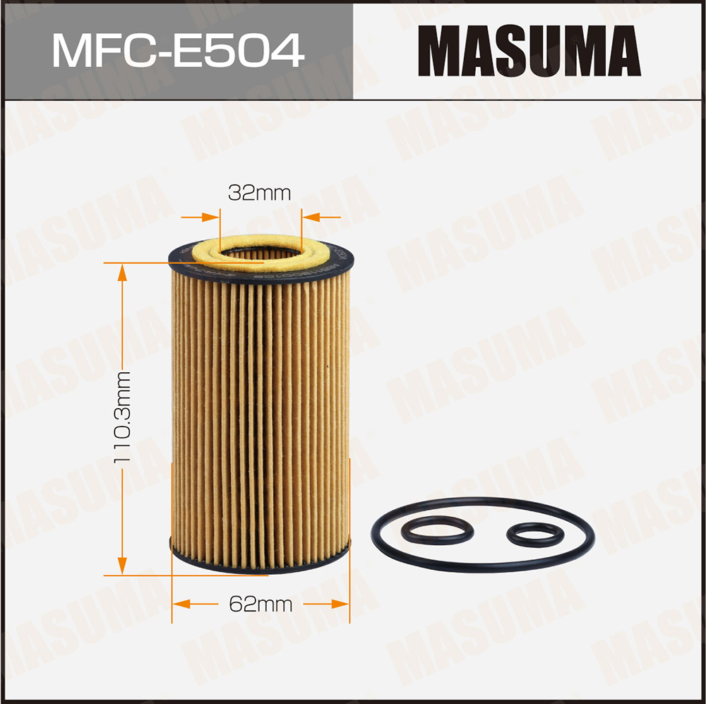 Фильтр масляный MB C (W204, W205) 08-, E (W212) 09-, Sprinter 06-, Vito10- CDI Masuma