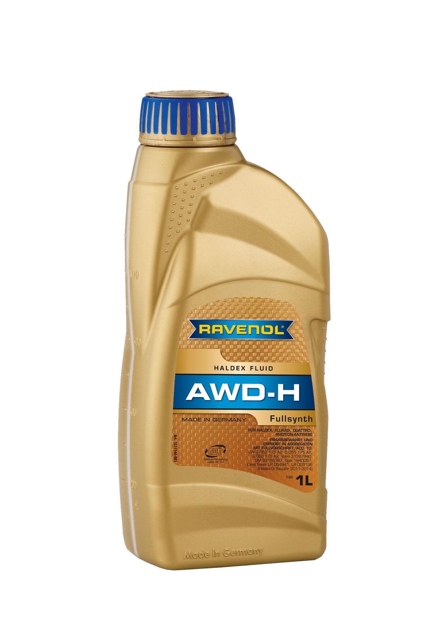 Масло трансмиссионное Ravenol AWD-H Fluid для HALDEX 1л